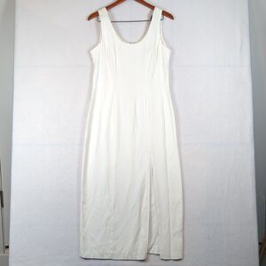 Jody California White Tank Slit Maxi Dress 7‎